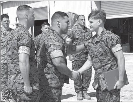 Cpl. Kuper Heck (RIGHT), a 2019 graduate of Timber Lake High School, was recently recognized for superior performance and promoted to Sergeant with the U.S. Marine Corps. He is presently serving in Okinawa, Japan.