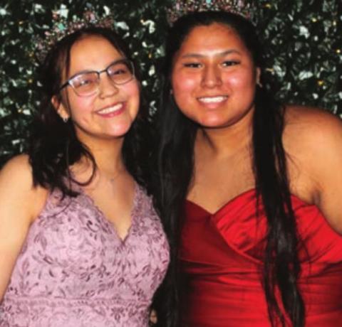 Prom Queens Katana LeBeau (L) and Kae Lynn Clown.