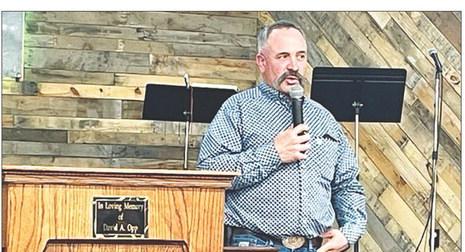 Chad Kremer, manager of the buffalo herd at Custer State Park, was the guest speaker at the Wild Game Night at New Hope Church. He spoke about his passion for the buffalo he cares for and also raises on his own lease, and about his faith in God.