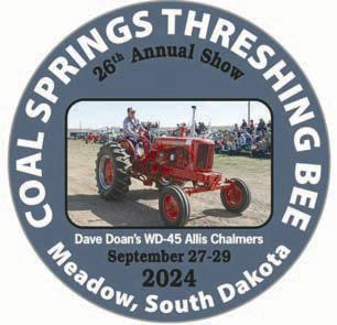 Coal Springs Threshing Bee & Antique Show slated Sept. 27-29