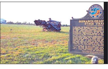 The Coal Springs Threshing Show grounds are on the Bismarck-Deadwood Stagecoach Trail along SD Highway 73, just two miles from Meadow corner. Photo by Roger Lawien