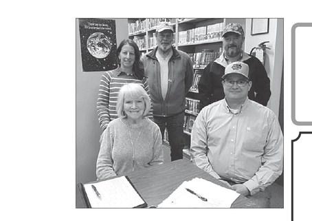 Members of the Timber Lake Area Development board are FRONT (L-R) Barb Gross and Rusty Gebhardt (president); BACK: Kristen Gill (secretary), Joe Scherer (vice-president) and Steve Aberle, who recently replaced Kasey Maher. NOT PICTURED: Board members Corrine Huber (treasurer) and Jace Booth.