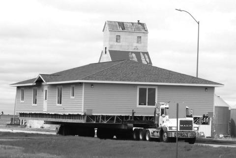 Traffic moved over for a wide load that passed through Isabel and Timber Lake last week. The structure was reportedly on its way to McLaughlin or Fort Yates for use as an ambulance and emergency services building.