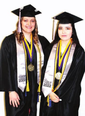 Dupree Valedictorian Erin Lemke and Salutatorian Taylor Sierra.