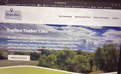 Timber Lake &amp; Area Development launched a new community website for Timber Lake this week and took to social media on a new Facebook page. Visit the website at www.timberlakesd.org.