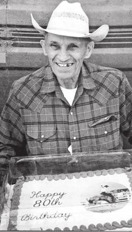 Pete Longbrake on his 80th birthday in 2012