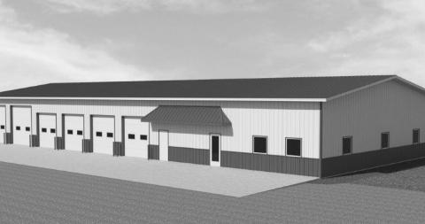 Architect’s drawing of the new West River Teleom building under constrution in McLaughlin. The nearly 7,000 square foot building is located on the east side of the community along U.S. Highway 12. The cooperative is currently located in a residential area about four blocks northwest of the new site.