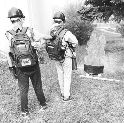 Fire safety is one of the skills teens learn in the CERT program.