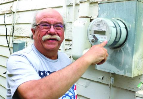 Jan Linderman retired last week after a 33-year career in the classroom teaching electronics for Northwest Area Schools. He plans to spend more time gardening and fishing. Photo by Jon Flatland