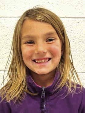 Joslyn Goldade, Grade 2, daughter of Dustin and Kari Goldade “Catch a turkey and get all the feathers off. Then wash it. One thing I know, you have to put stuffing in it and then cook it on 2 or 3 degrees until it beeps to tell you it’s done.”