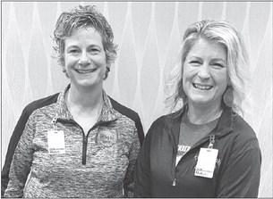 Danae Paxton (RIGHT), Timber Lake Elementary School Principal, was nominated for the Innovator of the Year award by the S.D. Elementary Principals Association. She is pictured with Gail Krause of Hamlin School District, who received the award.