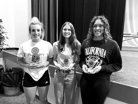 Hugh O’Brian Youth Leadership Seminar (HOBY) is an opportunity for students ending their sophomore year to learn and practice leadership skills for multiple settings. This summer (L-R) McKenzi Vomacka, Meredith Maciejewski, and Jasmine Nash will represent Timber Lake High School at HOBY.