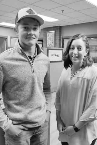 DHS senior Treg Thorstenson spent the day with Director Priscilla as well as the many other departments that make The Monument (Civic Center) in Rapid City run smoothly with the many events and performances that are coordinated and held there.