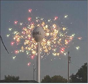The Isabel Fire Department provided fireworks at Isabel.