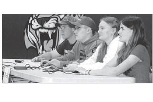 Timber Lake’s Junior Quiz Bowl Team. (L-R) Treyton DuPreez, Gabe Keller, Jordan Jones, and Meredith Maciejewski.
