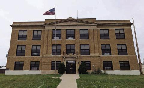 The Ziebach County Courthouse in Dupree is one of the locations that would be affected by a proposed merger of circuit courts in West River counties. Photo by Makenzie Huber