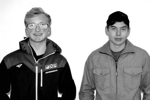 Case DePoy (LEFT) and Haydon Starr of Dupree High School received honorable mention in the BIG Idea SD competition.