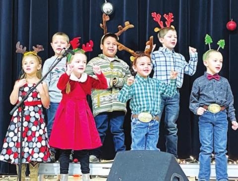 Kids spread holiday cheer