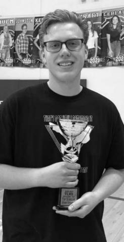Senior class top scholar Ethan Johnston