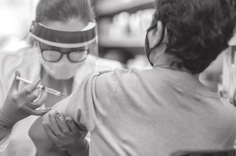 Vaccination for COVID-19 is available to increasingly more people. Some people may have concerns about the vaccines, or choose not to receive it. Art Service Photo