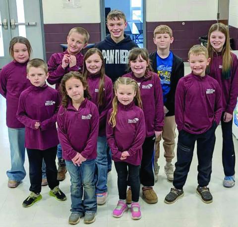 Competing at the SDWCA championships were several members of the TL Youth Wrestling Club. Pictured are Back row left to right: Cassidy Winterberg, Zachary Petersen, Keaton Jones, TK Paxton, Raelyn Quaschnick; Middle row: Trevor Aberle, Zoey Spiel, Clara Nilson, Cash Jones; Front row: Addisyn Curley, Jessa Aberle. Not pictured: Remi Aberle
