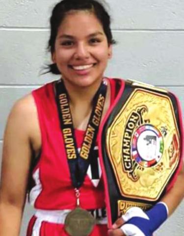 Angel Levering Photo courtesy of Hunkpapa Oyate Boxing Club