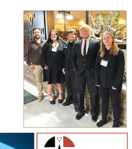 Timber Lake High School was represented at the annual South Dakota All-State Chorus Concert in Rapid City on October 28 by a quartet of singers. L-R are Walker Rose (TL School music director), Anna Kraft (soprano), Jesse Ridl (tenor), Shawn Quinn (bass), and Maria Scherer (alto).