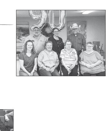 FRONT (L-R): Deedra, Cheryl, Margaret, Nanette; BACK: Mark, Wendy, and Benton