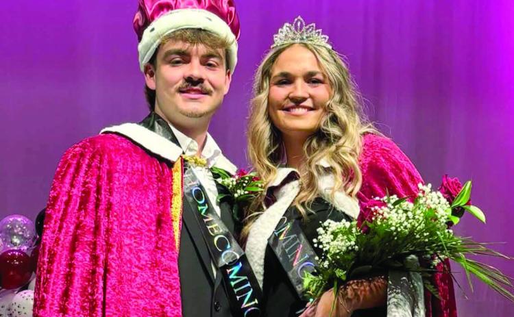 Treyden Beer and Katelyn Biegler were crowned King and Queen for Timber Lake’s Homecoming on Sunday evening. (More on page 16)